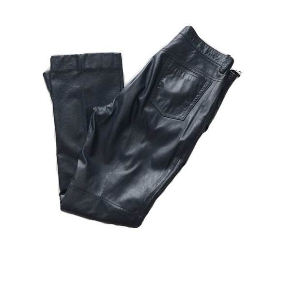 Ralph Lauren Pants - Ralph Lauren Leather Blue Pants Size 12